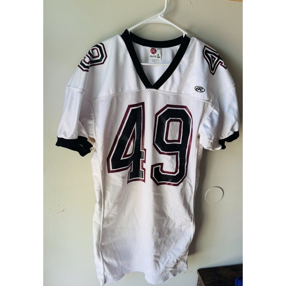 Rawlings Adult Large-Game Used-Football Jersey- #49
